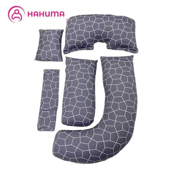 Gối ôm bà bầu hình hạt đậu Hahuma tháo rời 3 khúc